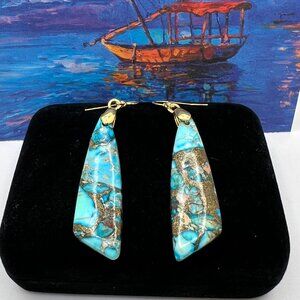 Jasper Composite Dangle Earrings
